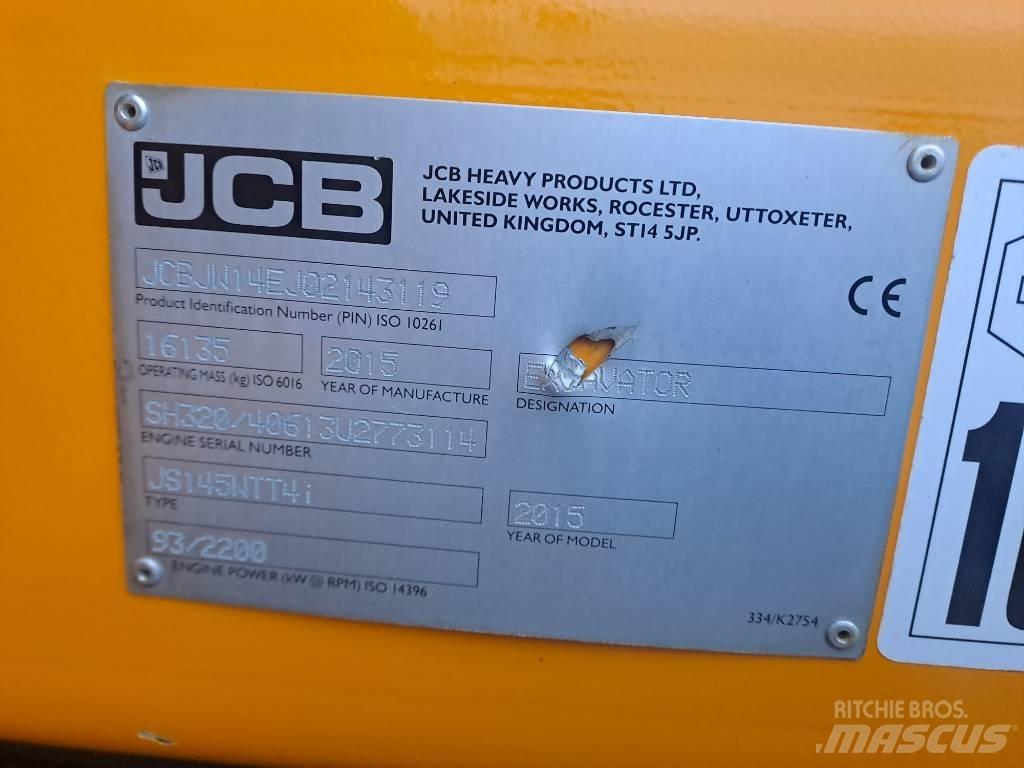 JCB JS145 W Pelle sur pneus
