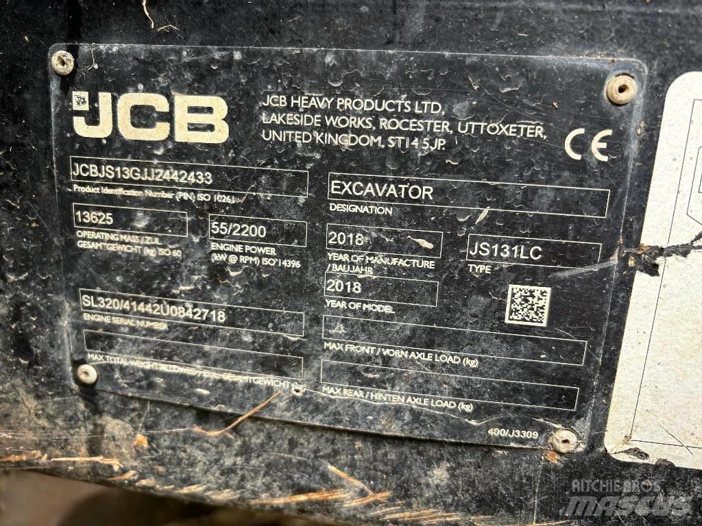 JCB JS 131 LC Pelle sur chenilles