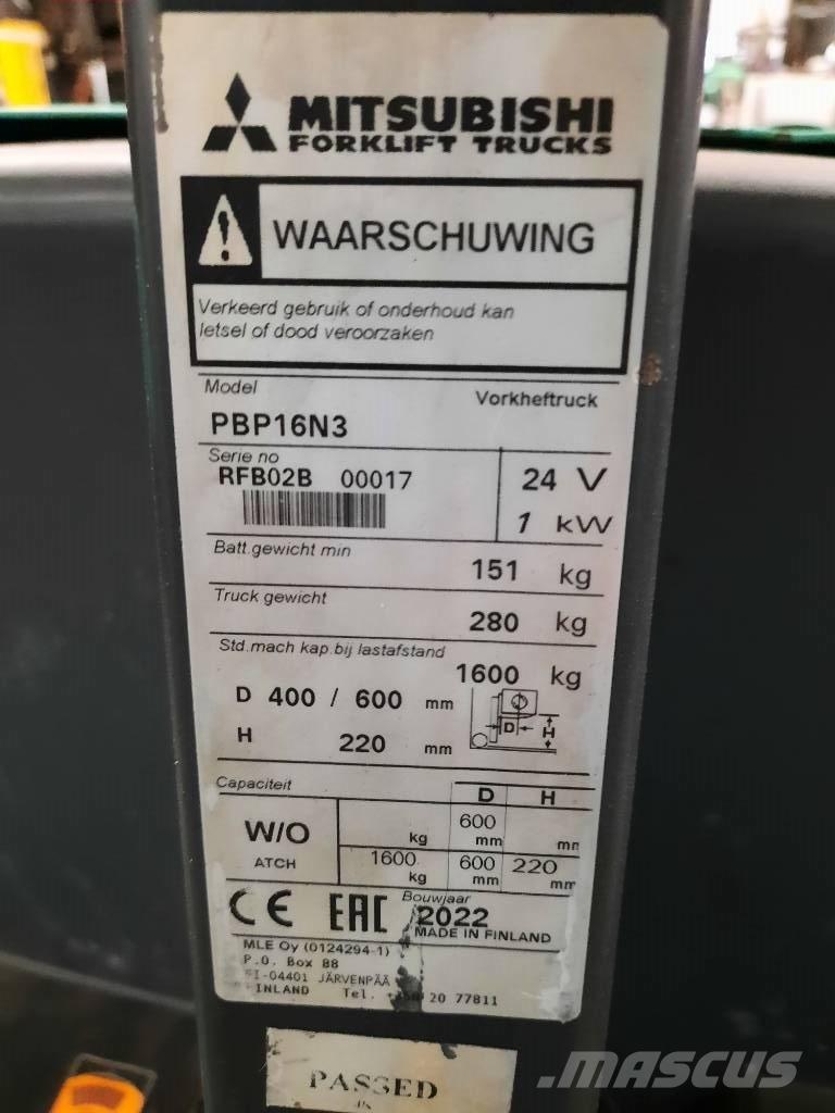 Mitsubishi PBP16N3 Transpalette accompagnant