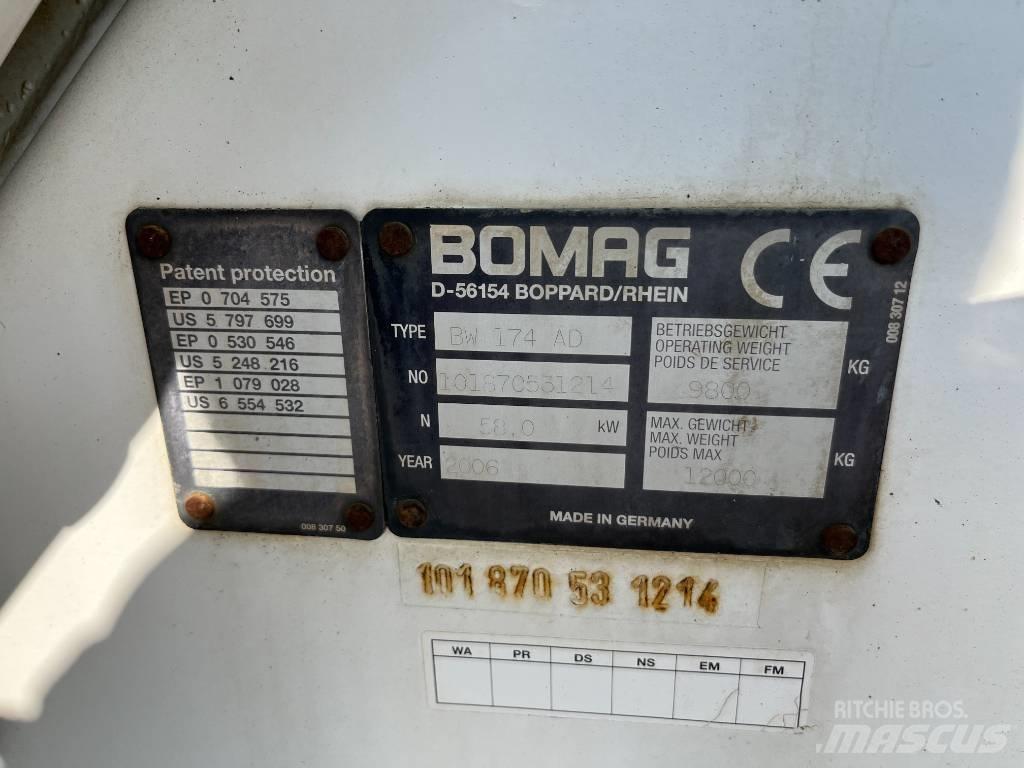 Bomag BW 174 AD Rouleaux tandem