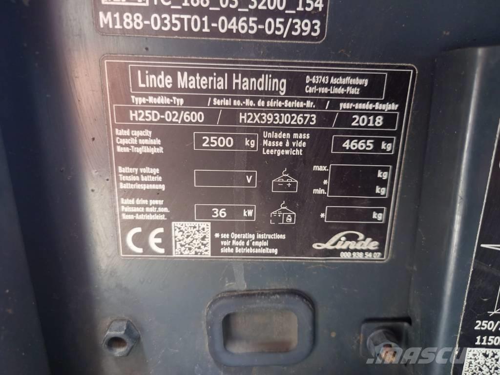 Linde H25/600D/393 Chariots diesel