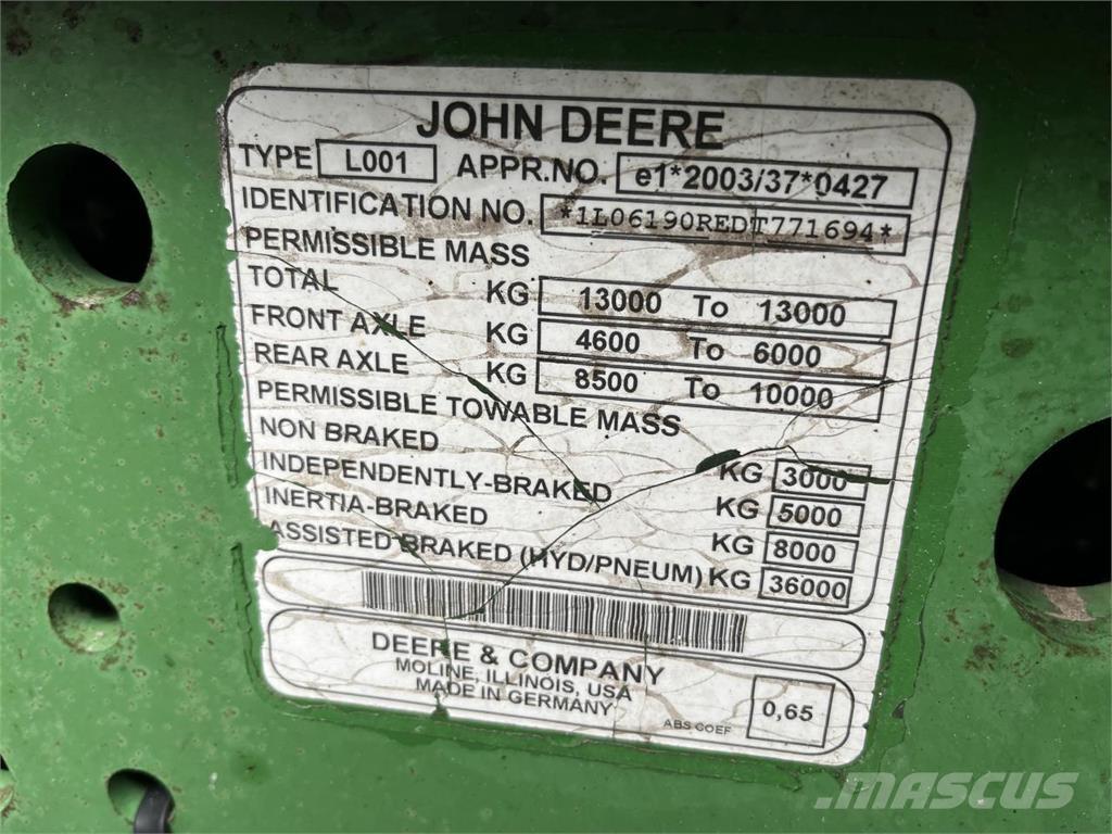 John Deere 6190R Tracteur