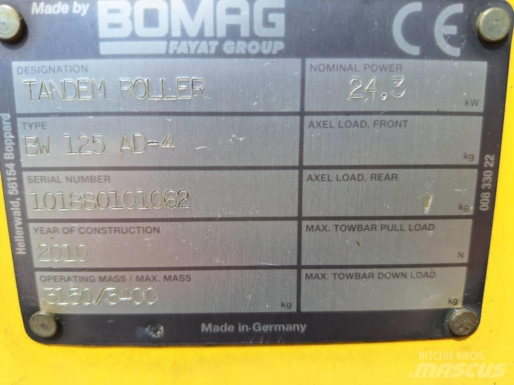 Bomag BW 125 AD-4 Rouleaux tandem