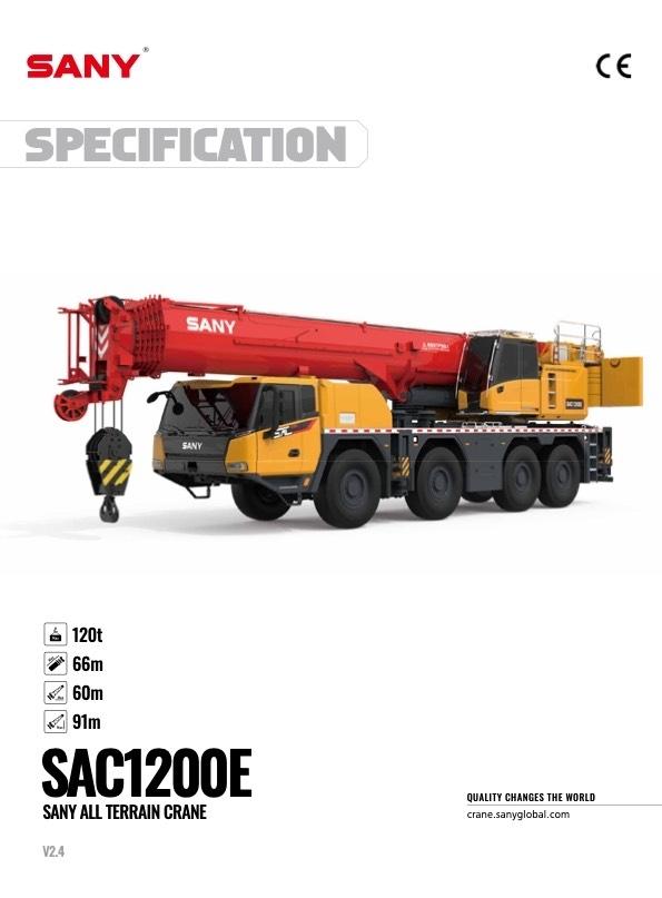 Sany SAC1200E Grues tout terrain