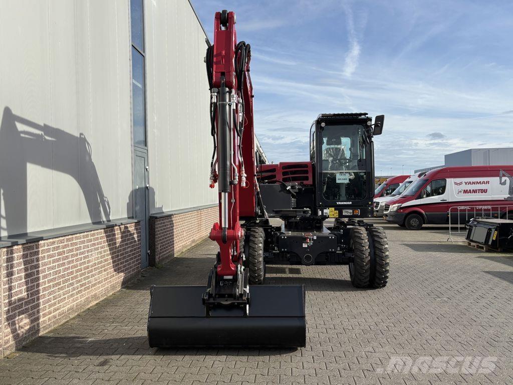 Yanmar B95W Pelle sur pneus