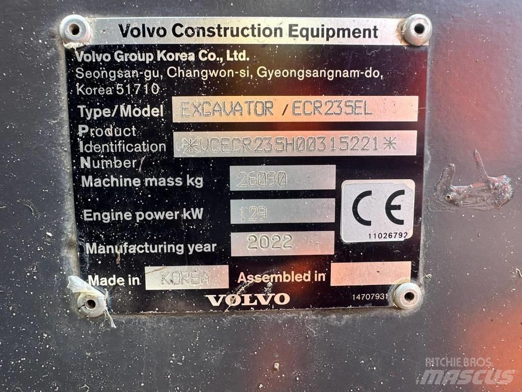 Volvo BM ECR235EL Pelle sur chenilles