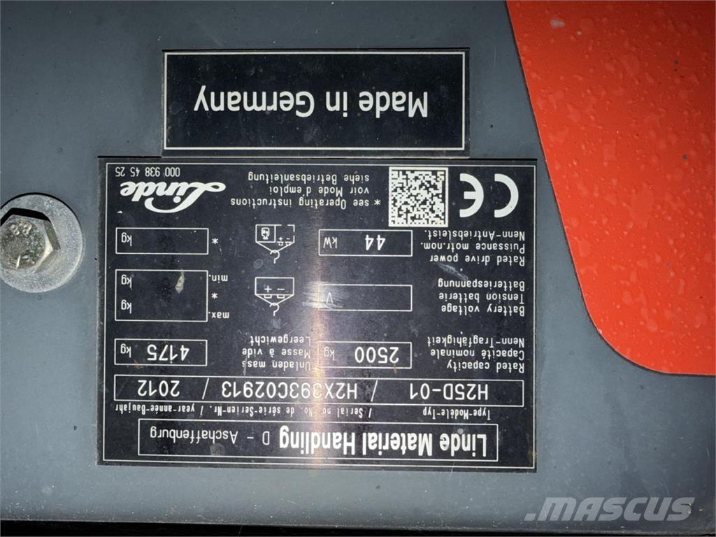 Linde H25D-01 Chariots diesel