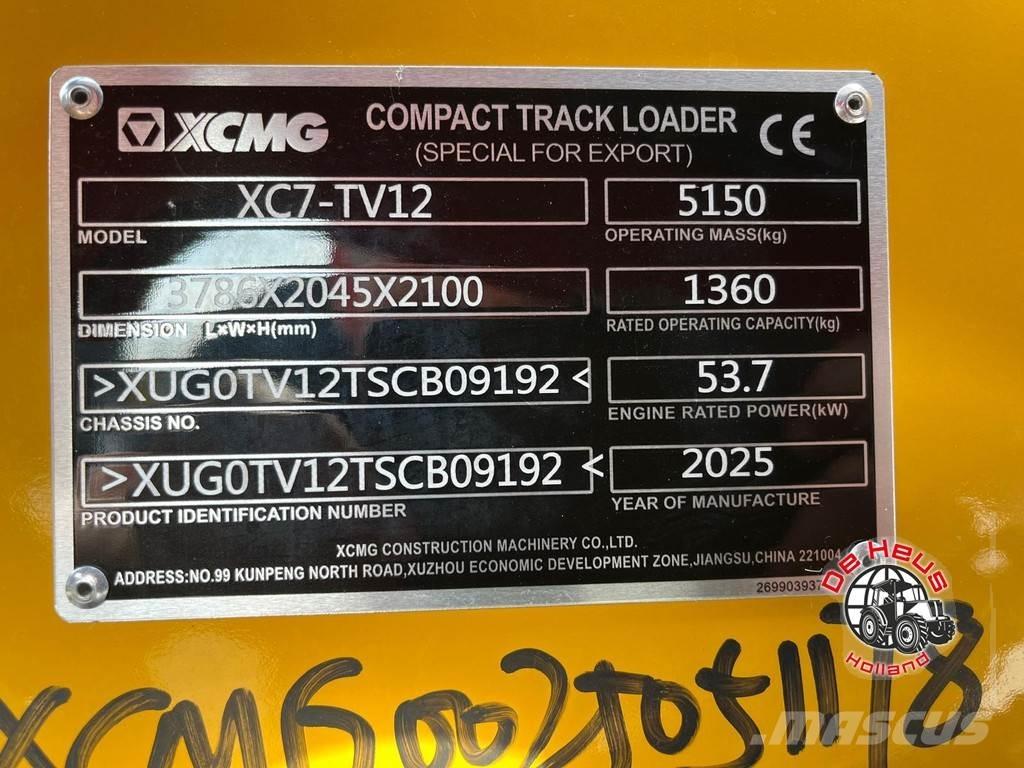 XCMG XC7-TV12 Chargeuse sur pneus