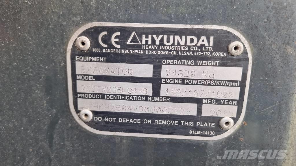 Hyundai 235 LCR-9 Pelle sur chenilles