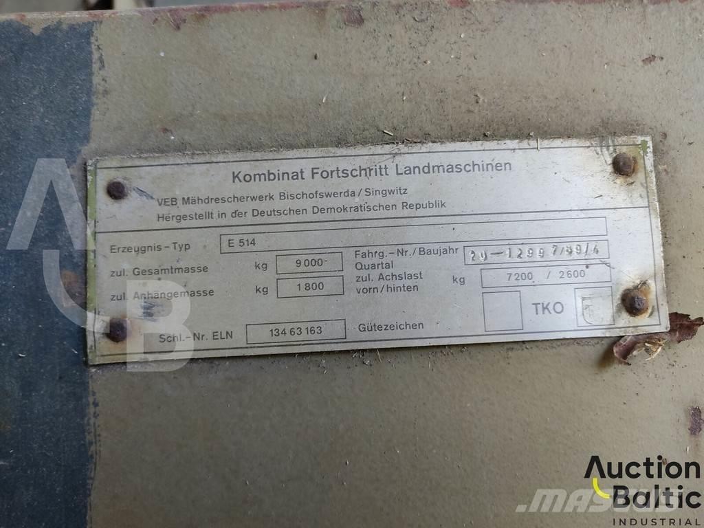 Fortschritt E 514 Moissonneuse batteuse