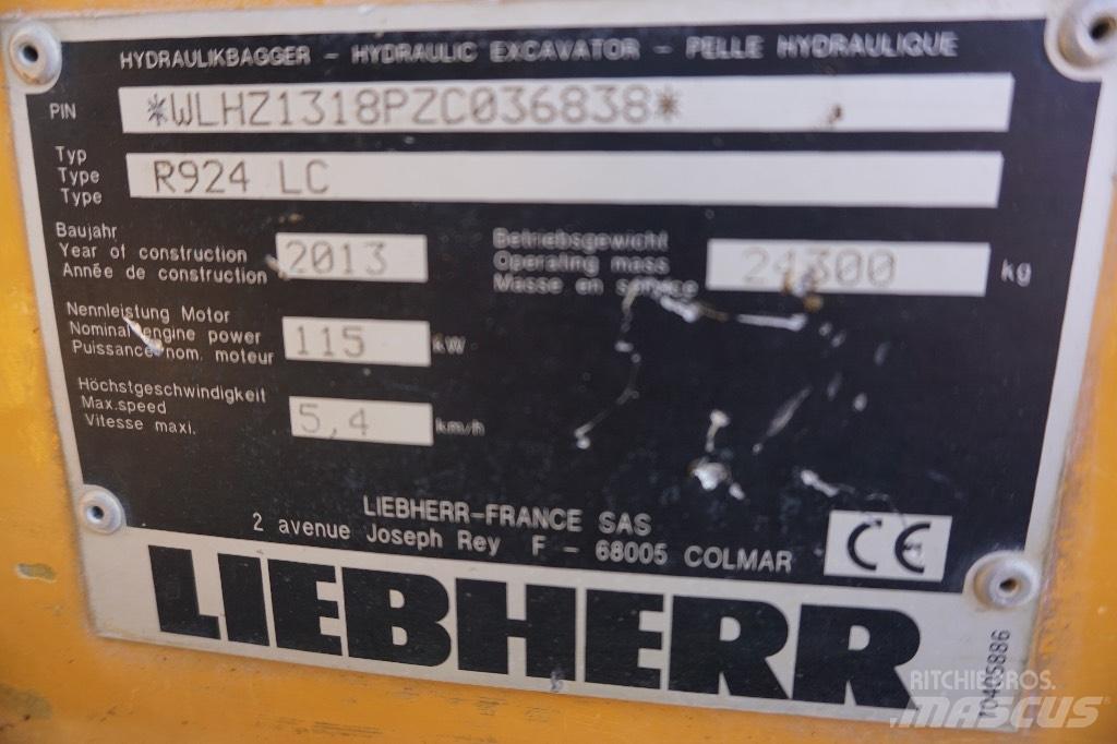 Liebherr R 924 LC Pelle sur chenilles