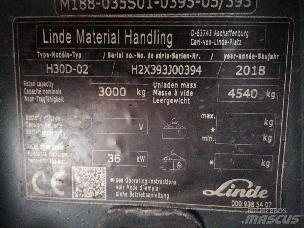 Linde H30D-02 Chariots diesel
