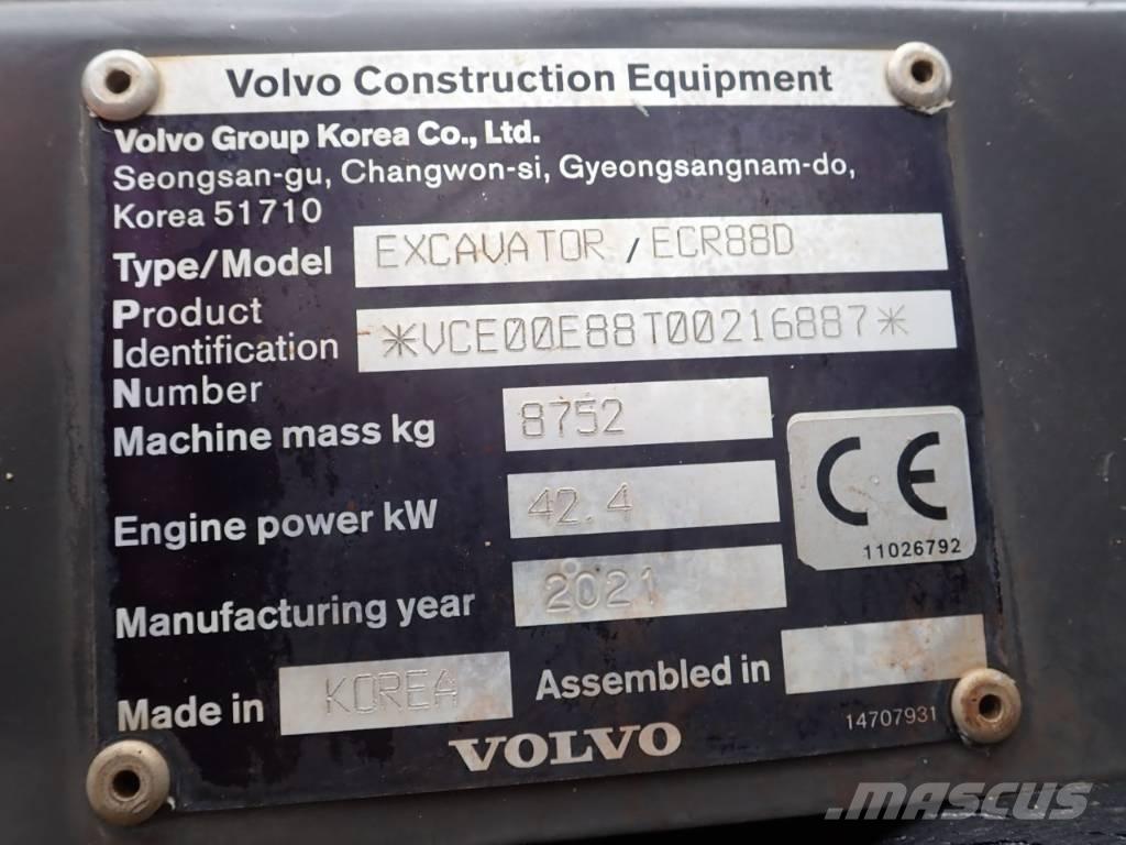 Volvo ECR 88 D Mini pelle 7t-12t