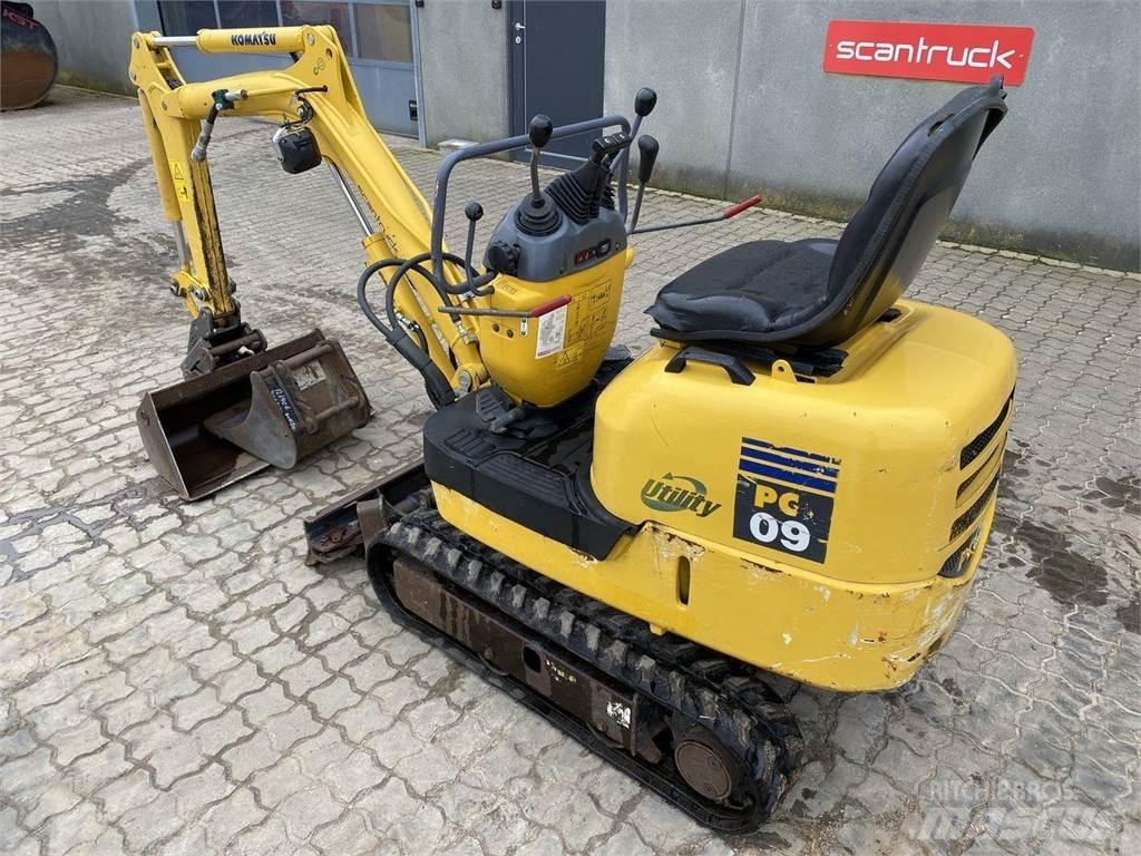 Komatsu PC09-1 Pelle sur pneus