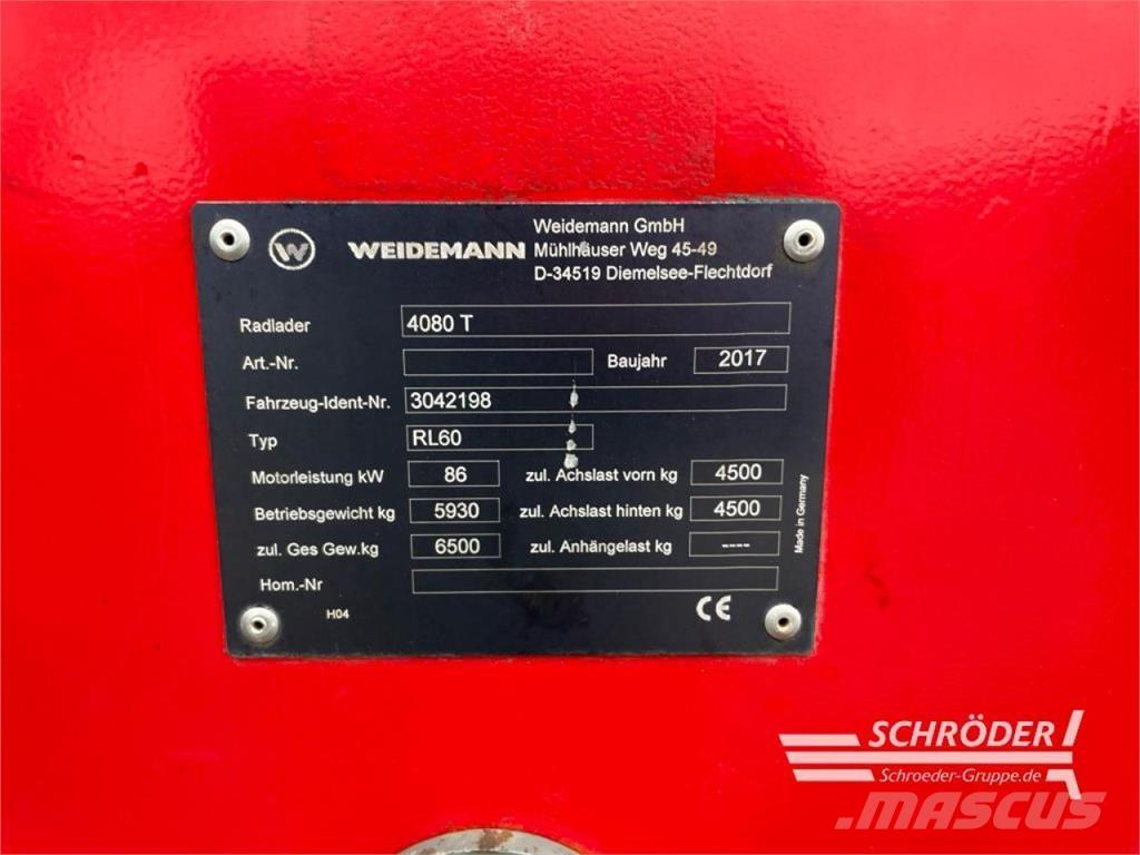 Weidemann 4080 T Chargeuse sur pneus