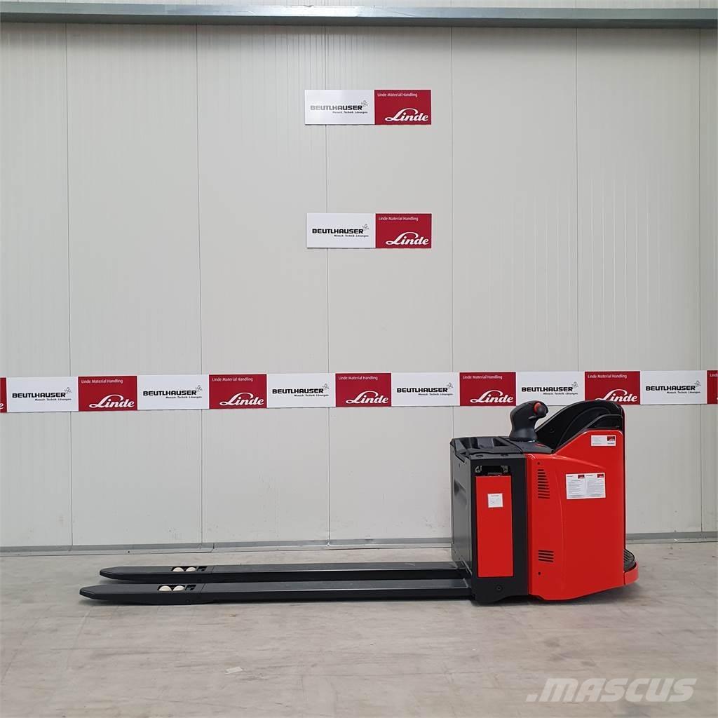 Linde T20SP lang Gerbeur accompagnant