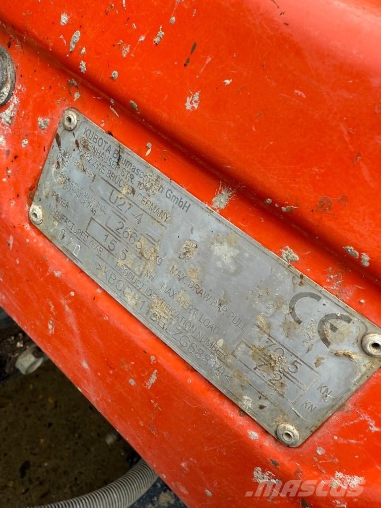 Kubota U 27-4 Mini pelle < 7t