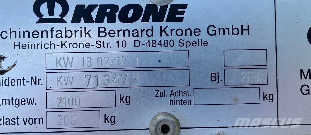 Krone KW 13.02/12 T Rateau faneur