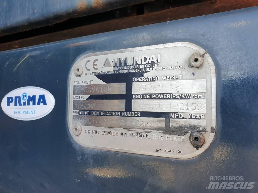 Hyundai HW140 Pelle sur pneus