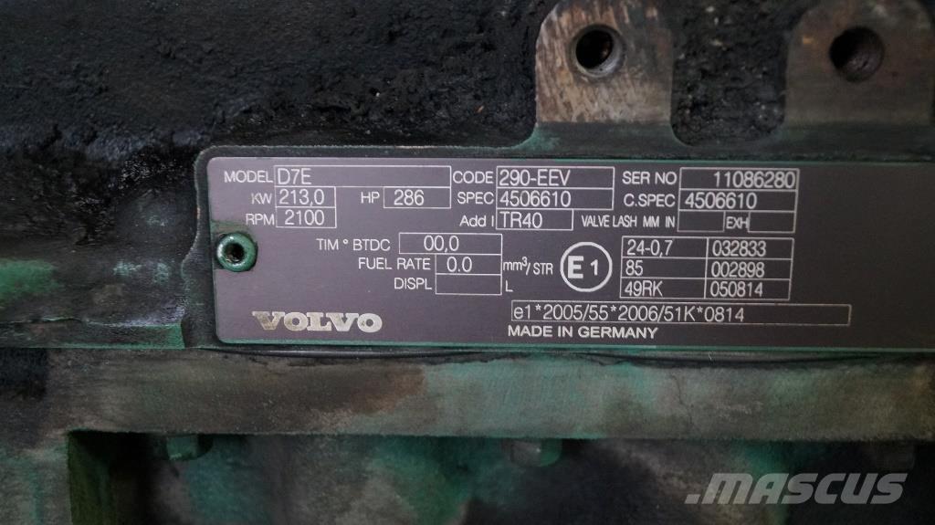 Volvo D7E 290 USED Moteur