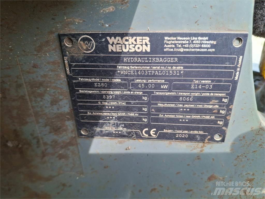 Wacker Neuson EZ80 Pelle sur chenilles