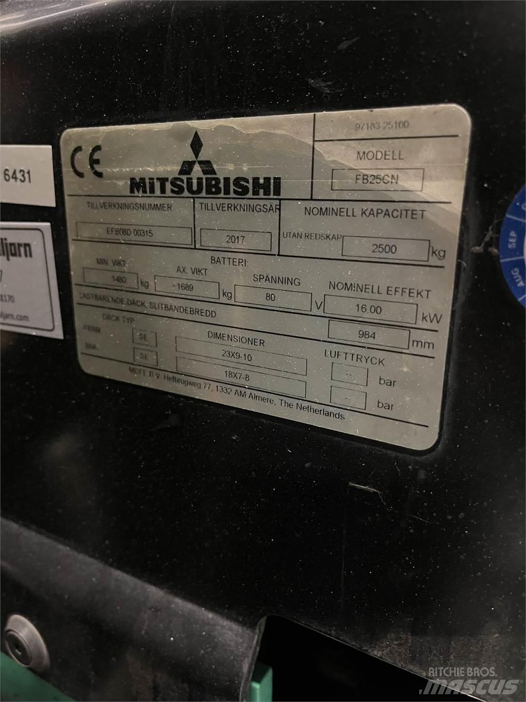 Mitsubishi FB25CN Chariots élévateurs électriques