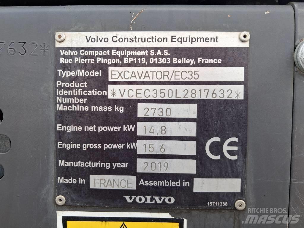 Volvo EC 35 Mini pelle < 7t