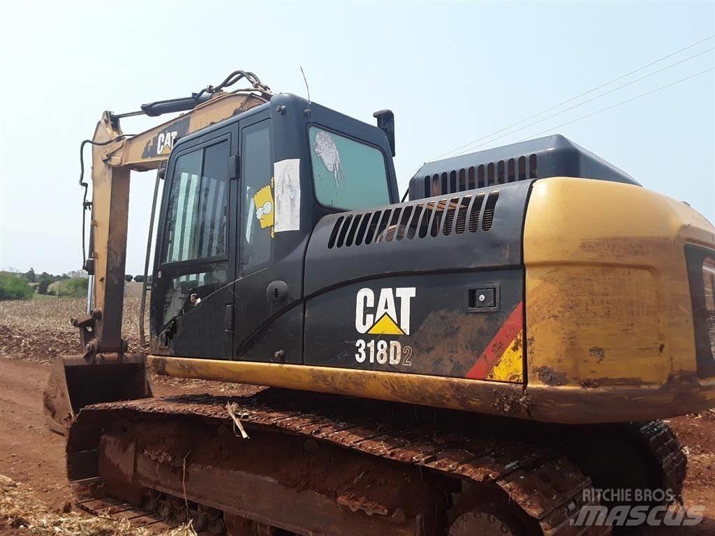 CAT 318D2L Pelle sur chenilles