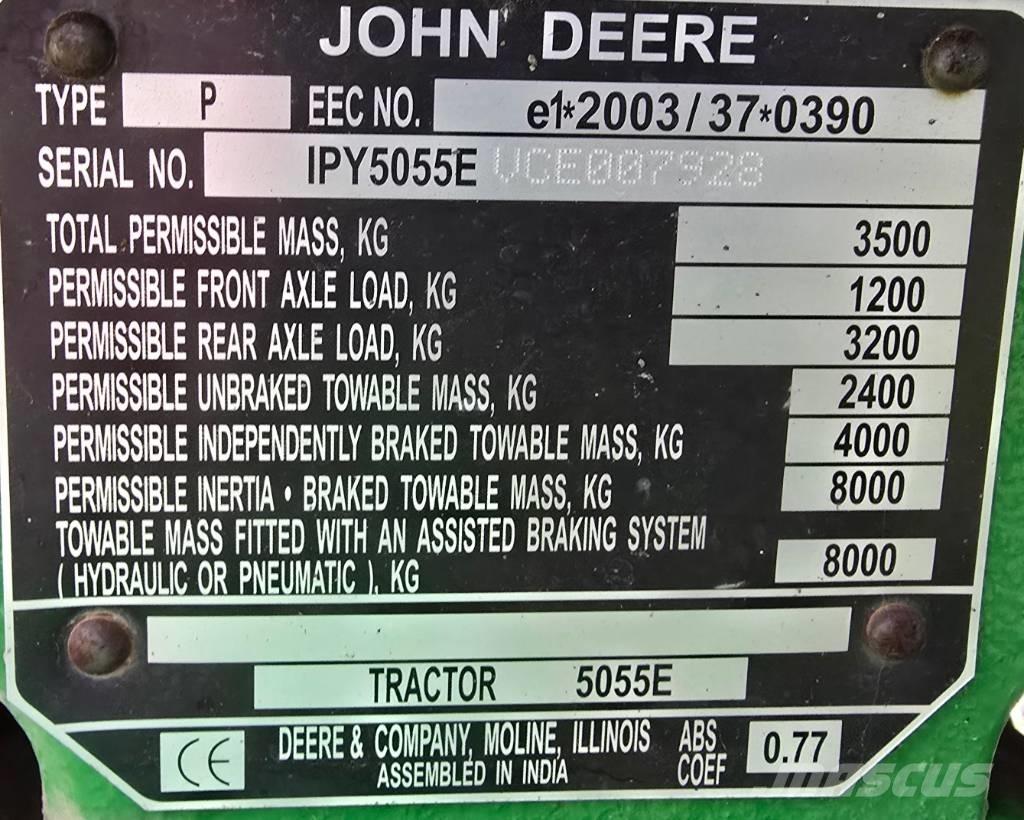John Deere 5055 E Tracteur