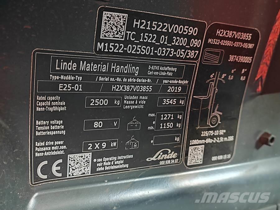 Linde E25-01 Chariots élévateurs électriques