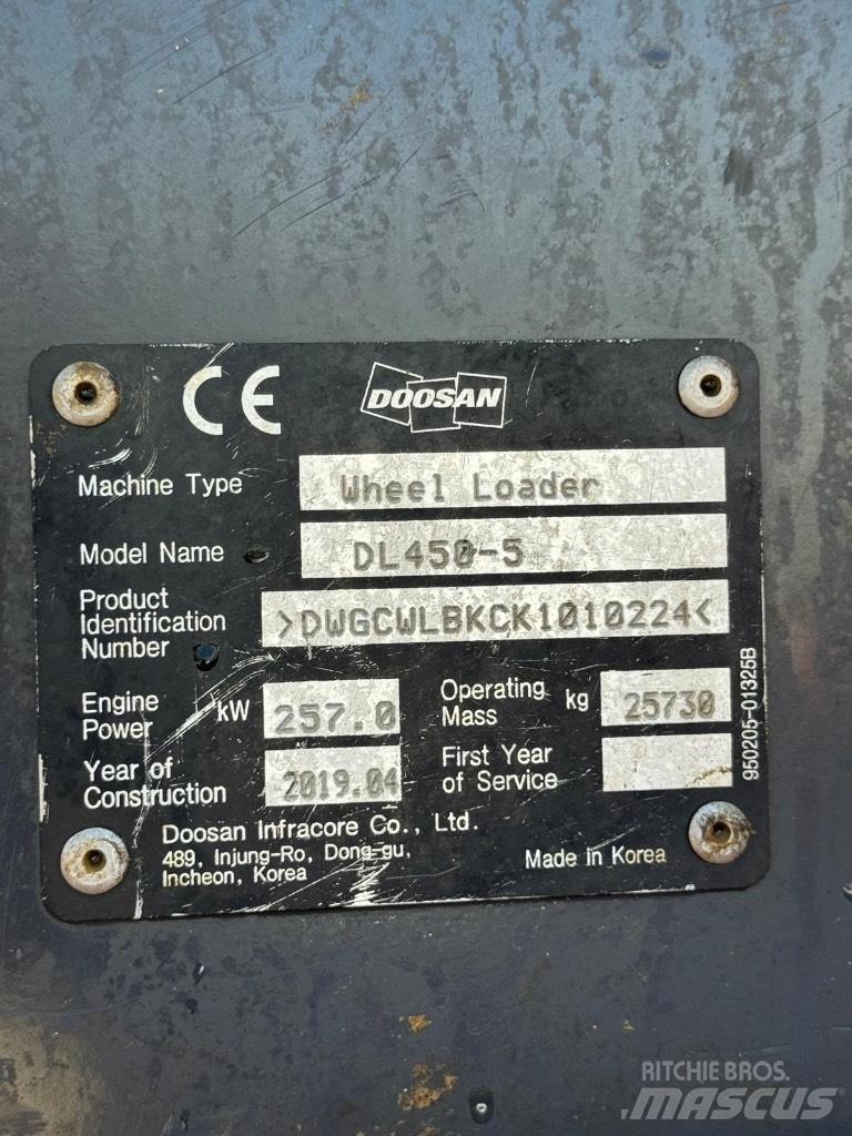Doosan DL 450-5 Chargeuse sur pneus