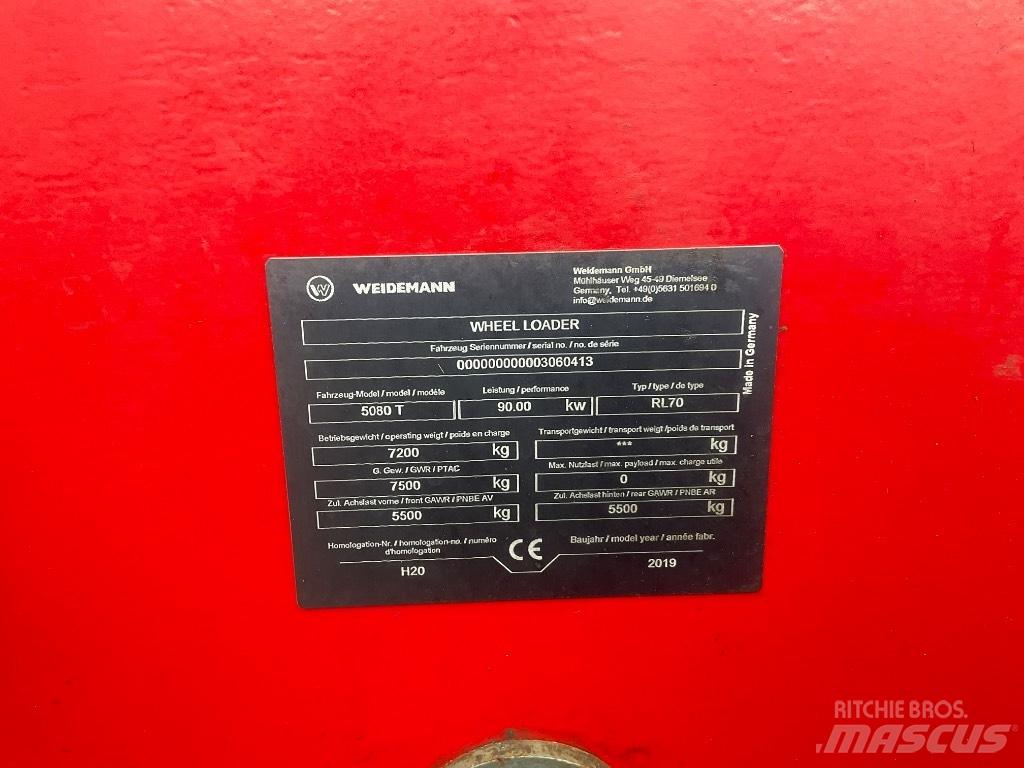 Weidemann 5080T Chargeuse télescopique sur pneus