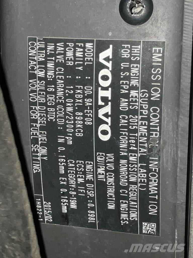 Volvo EC 15 D Mini pelle < 7t