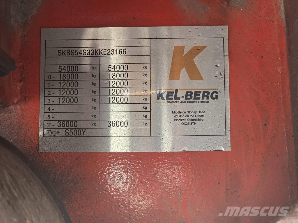 Kel-Berg 3 AS Semi remorque plateau ridelle
