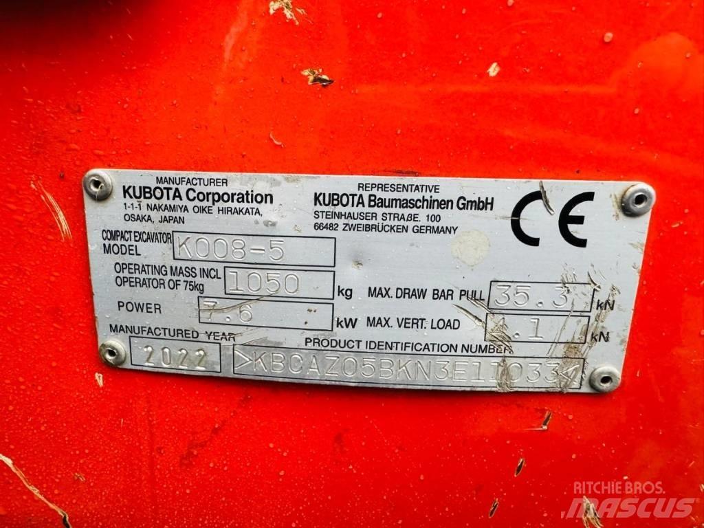 Kubota K008-5 Mini pelle < 7t