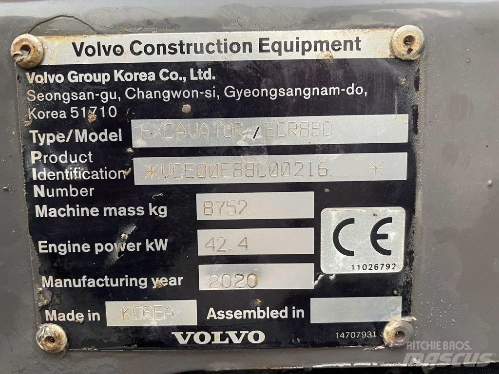 Volvo ECR 88 D PRO Mini pelle 7t-12t