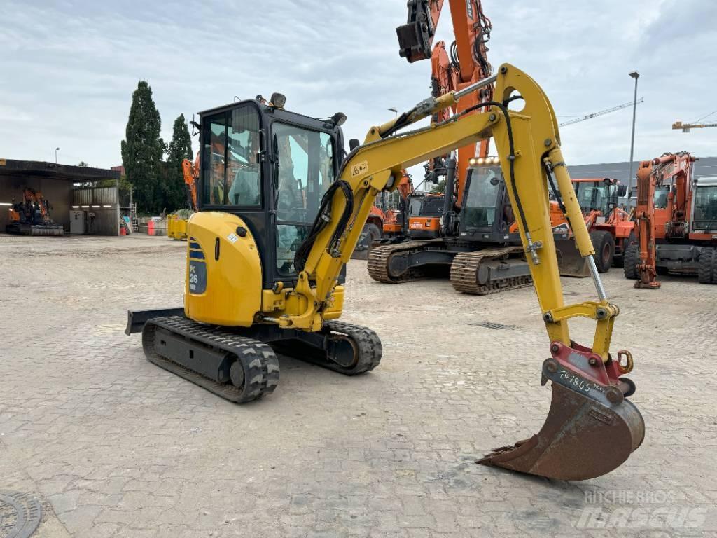 Komatsu PC26MR-3 Mini pelle < 7t