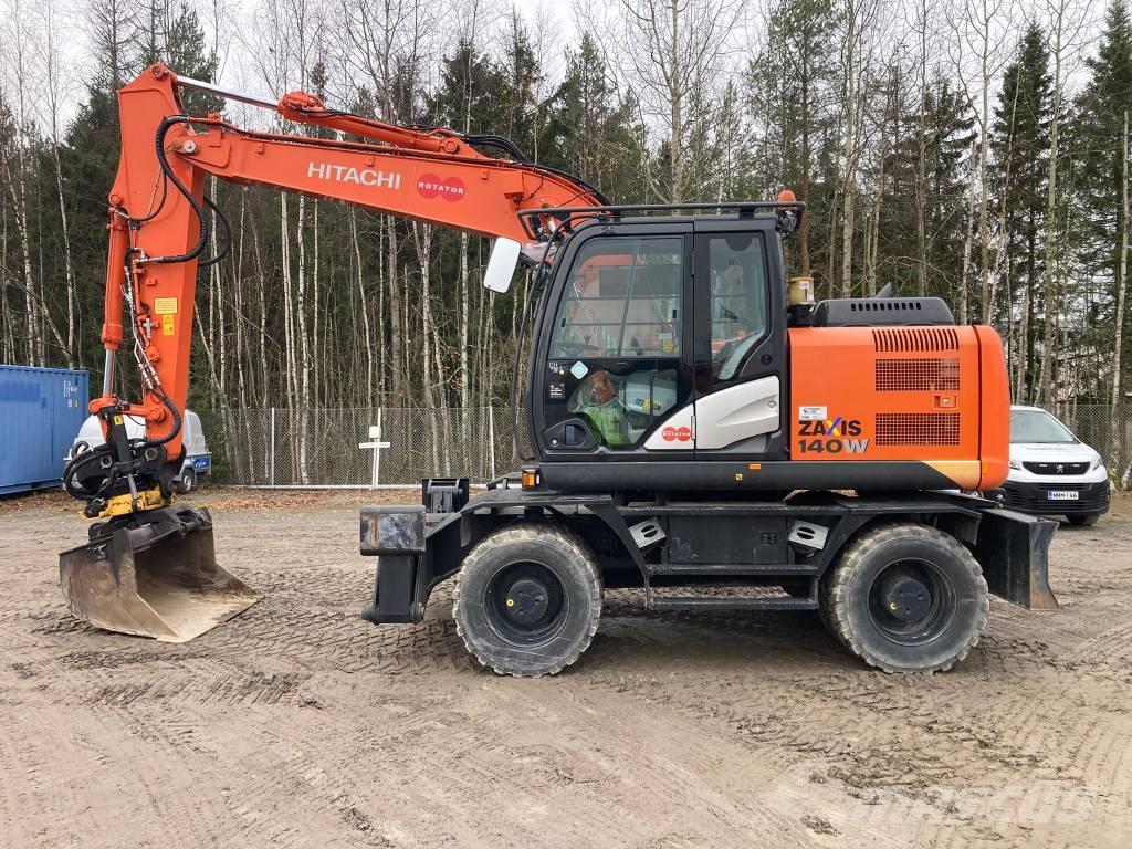 Hitachi ZX 140 W-5B Pelle sur pneus