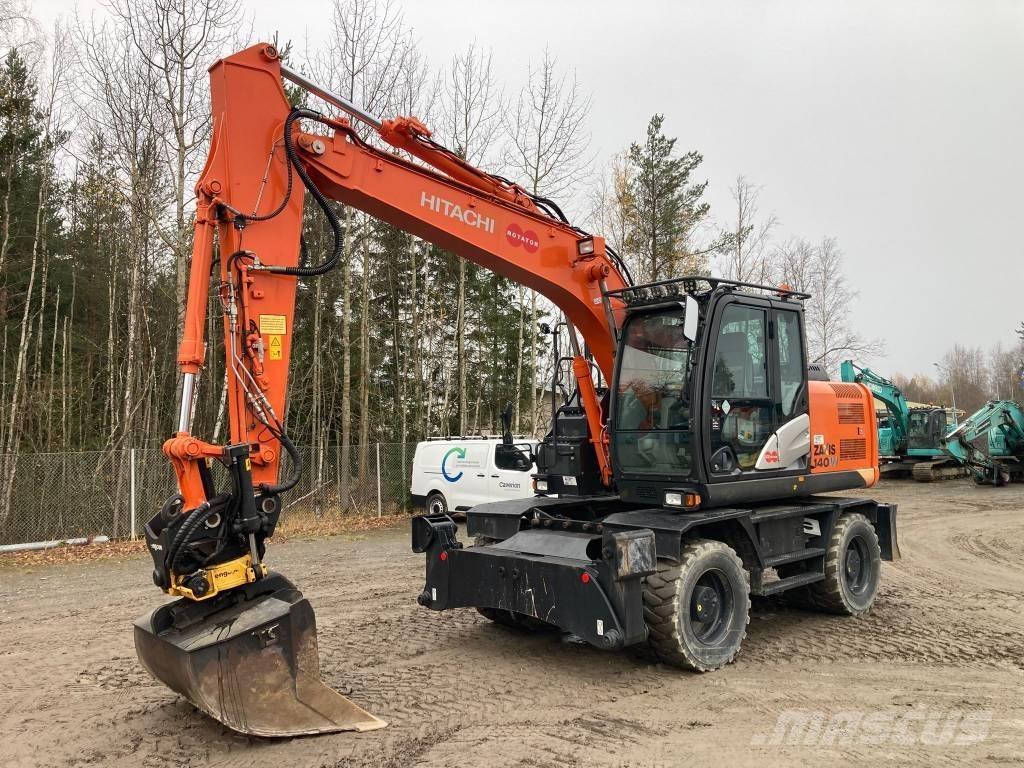 Hitachi ZX 140 W-5B Pelle sur pneus