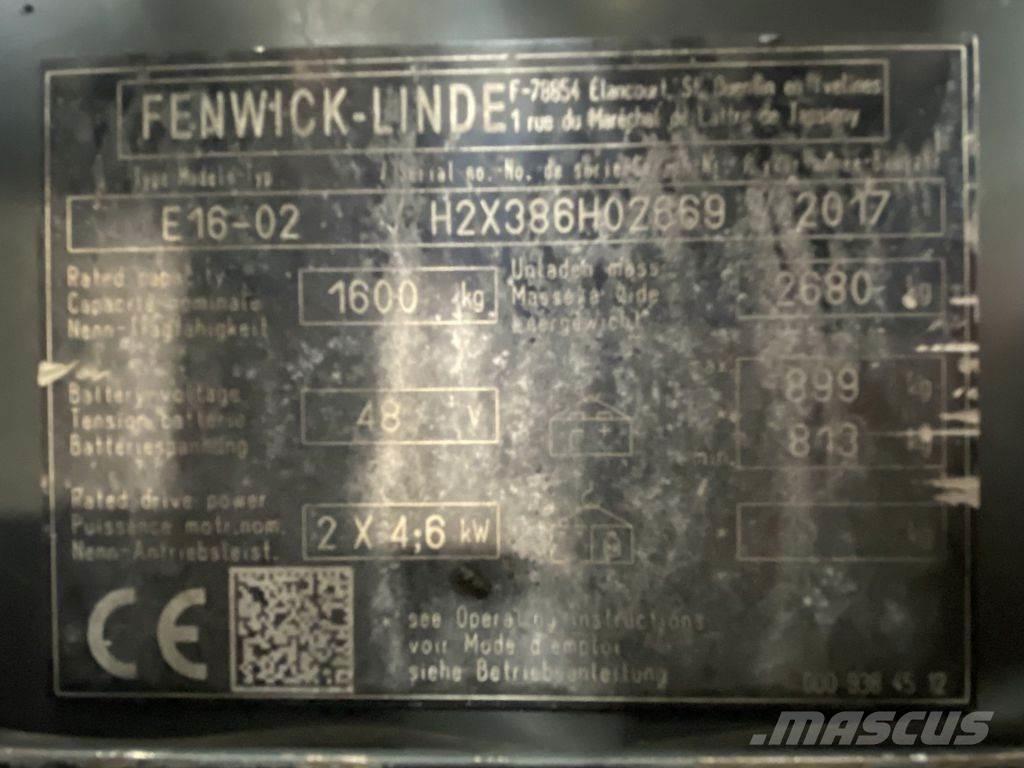Linde E16 Chariots élévateurs électriques