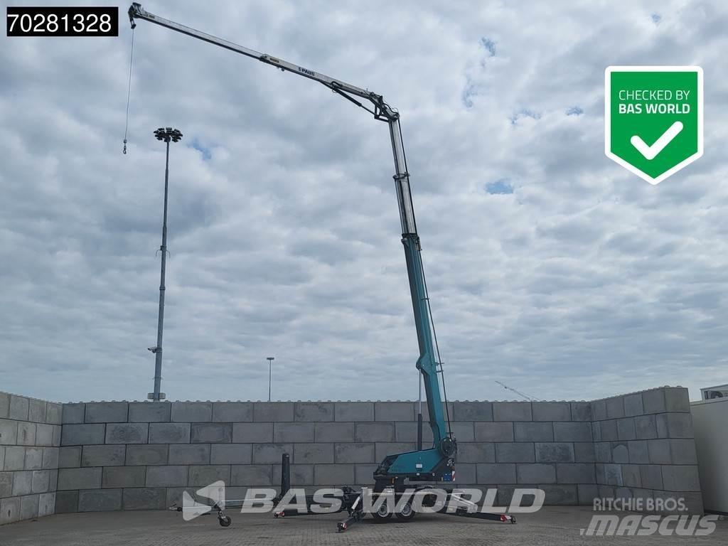 Paus PTK31 2 axles Camion plateau ridelle avec grue