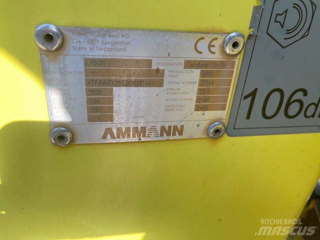 Ammann ARX 26 Rouleaux tandem