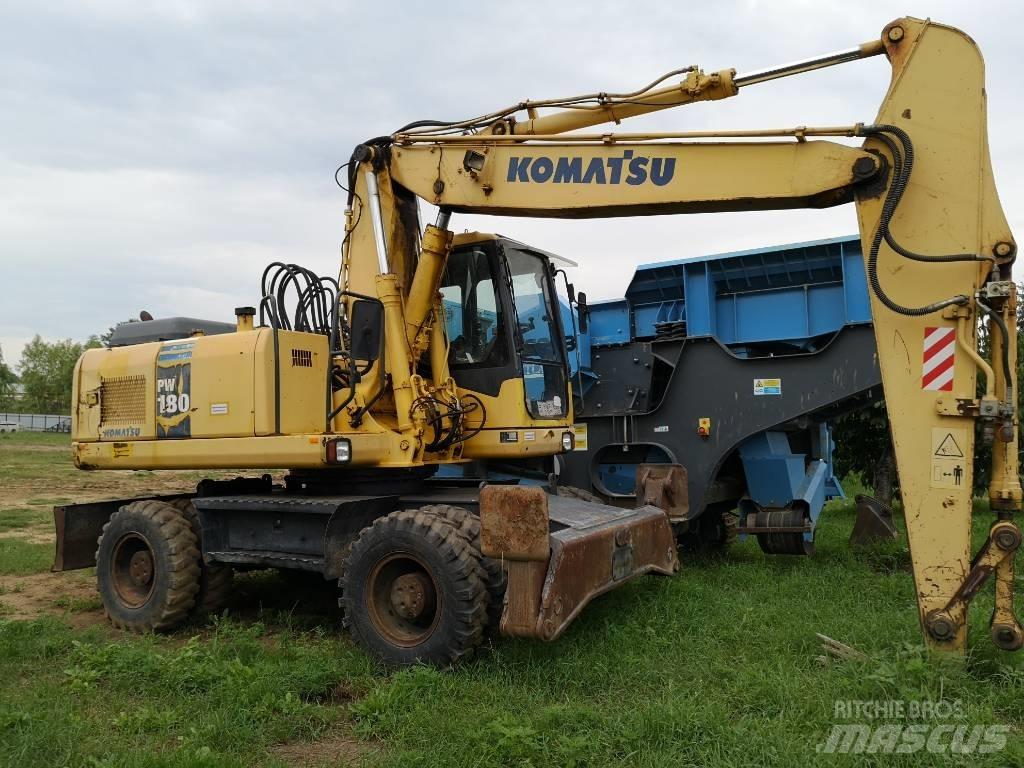Komatsu PW 180 Pelle sur pneus