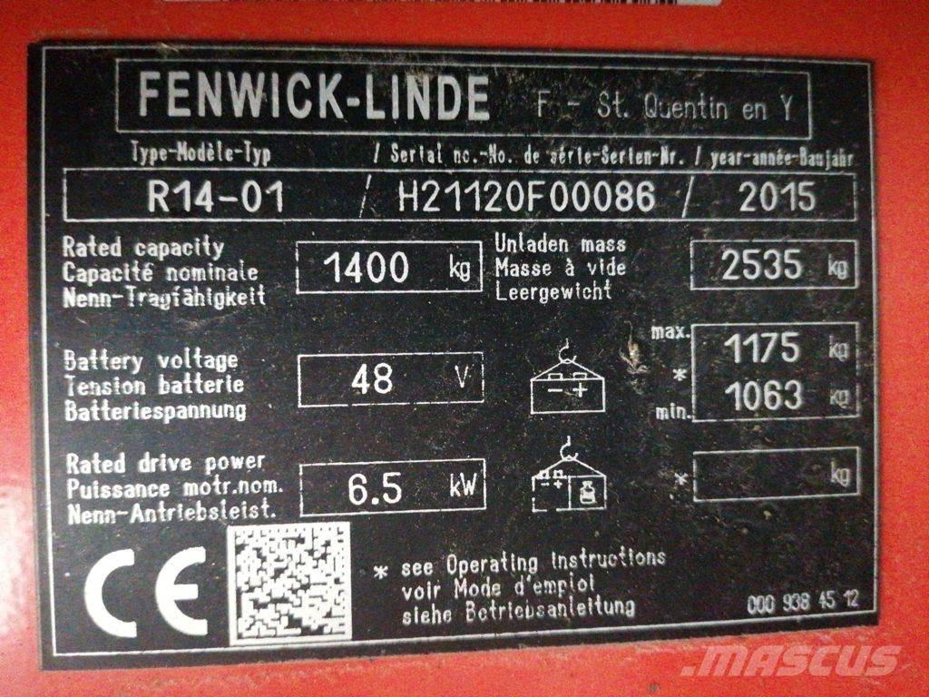 Linde R14-01 Chariot à mât rétractable