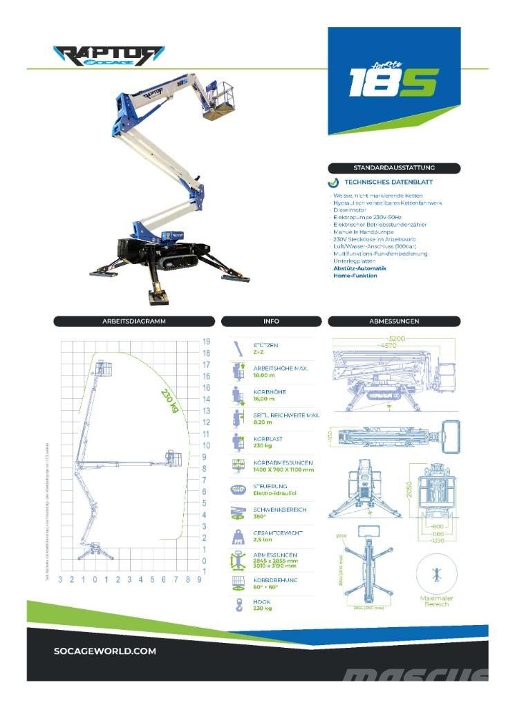 Socage Raptor 18S Nacelles articulées