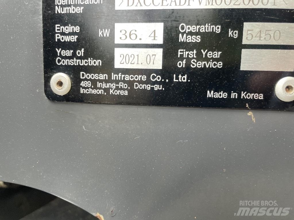 Doosan DX 50 Z Mini pelle < 7t