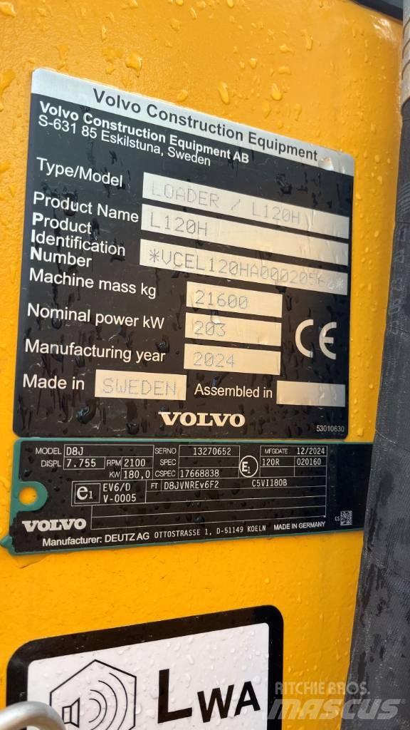 Volvo L120H Chargeuse sur pneus