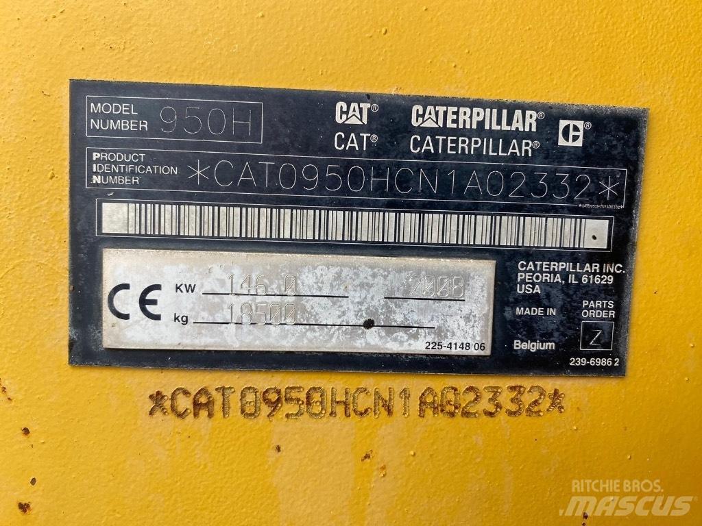 CAT 950 H Chargeuse sur pneus
