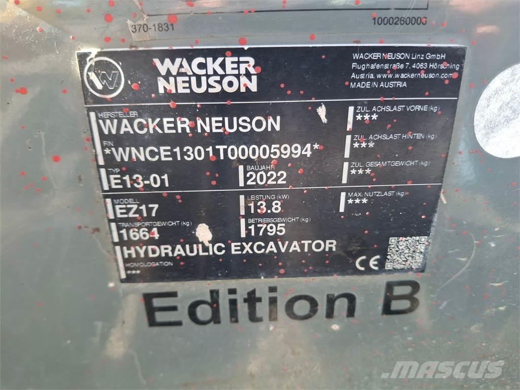 Wacker Neuson EZ17 Pelle sur chenilles
