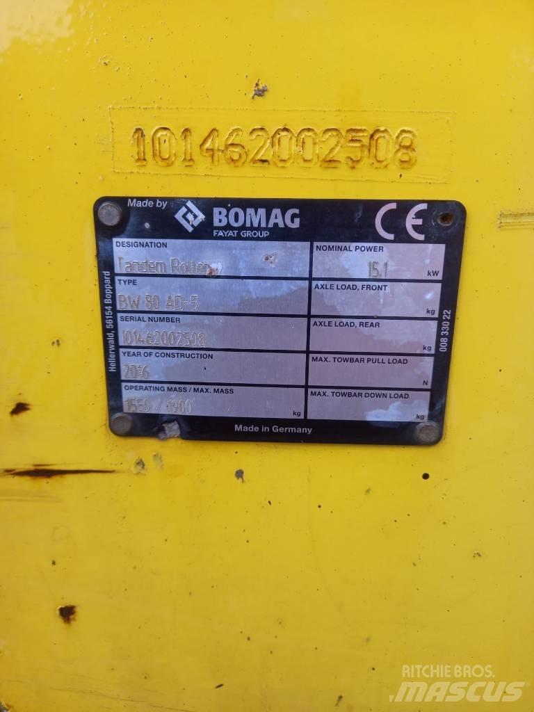 Bomag BW 80 AD-5 Rouleaux tandem
